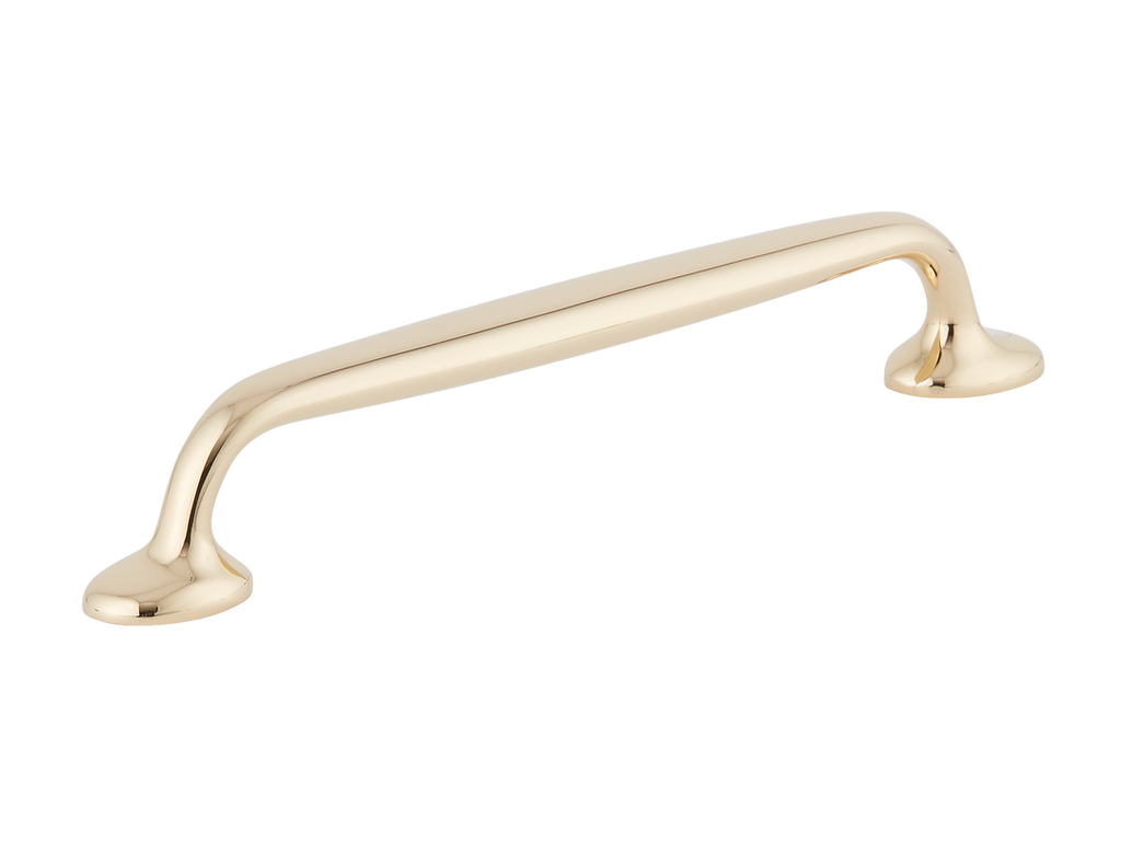 Bakes Cabinet Handle by Armac Martin - 127mm - Polished Brass Unlacquered