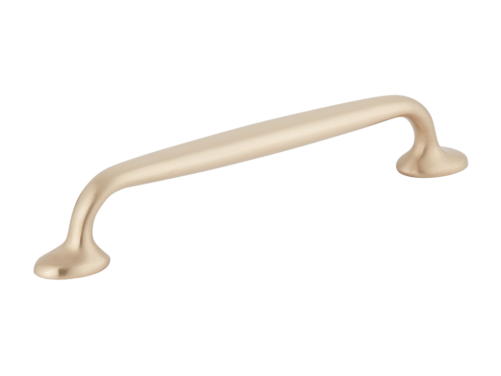 Bakes Cabinet Handle by Armac Martin - 127mm - Satin Brass Unlacquered