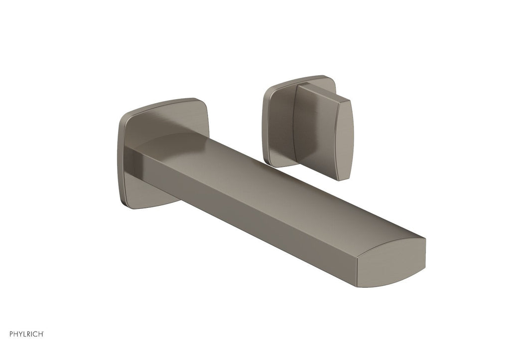 1-1/8" - Pewter - RADI Single Handle Wall Lavatory Set - Blade Handles 181-15 by Phylrich - New York Hardware