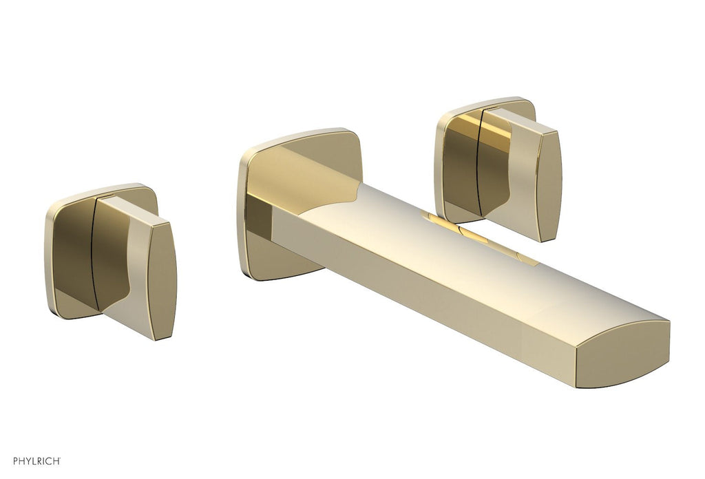 1-1/8" - Polished Brass Uncoated - RADI Wall Tub Set - Blade Handles 181-56 by Phylrich - New York Hardware