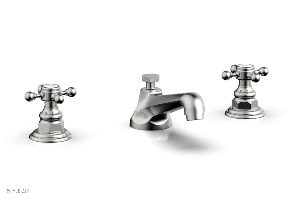 3" - Satin Chrome - HEX TRADITIONAL Widespread Faucet 500-01 by Phylrich - New York Hardware