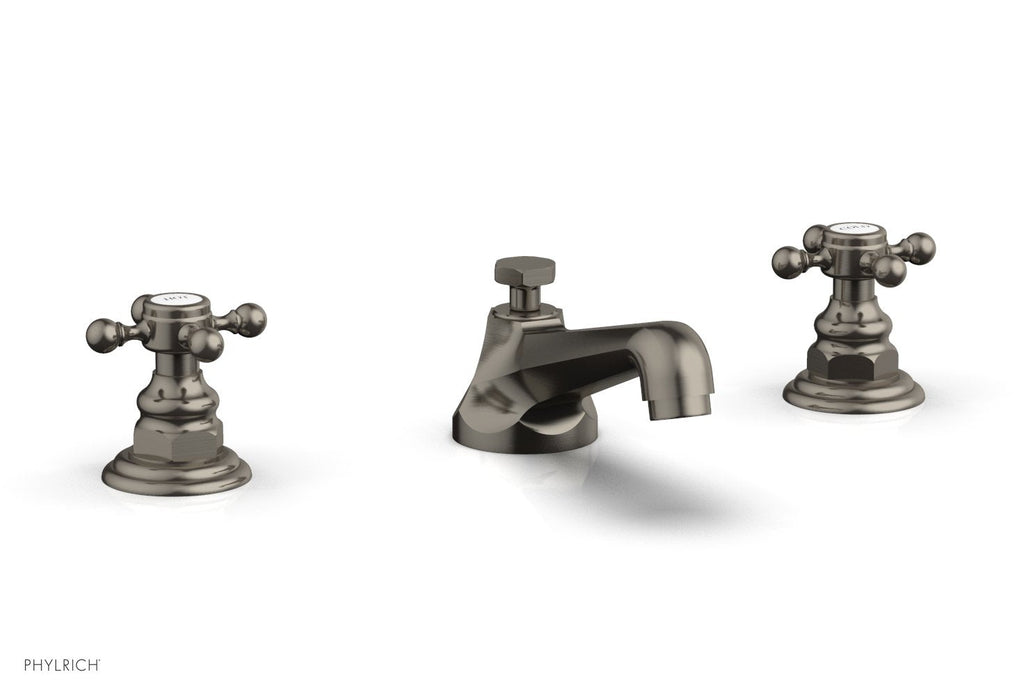 3" - Pewter - HEX TRADITIONAL Widespread Faucet 500-01 by Phylrich - New York Hardware