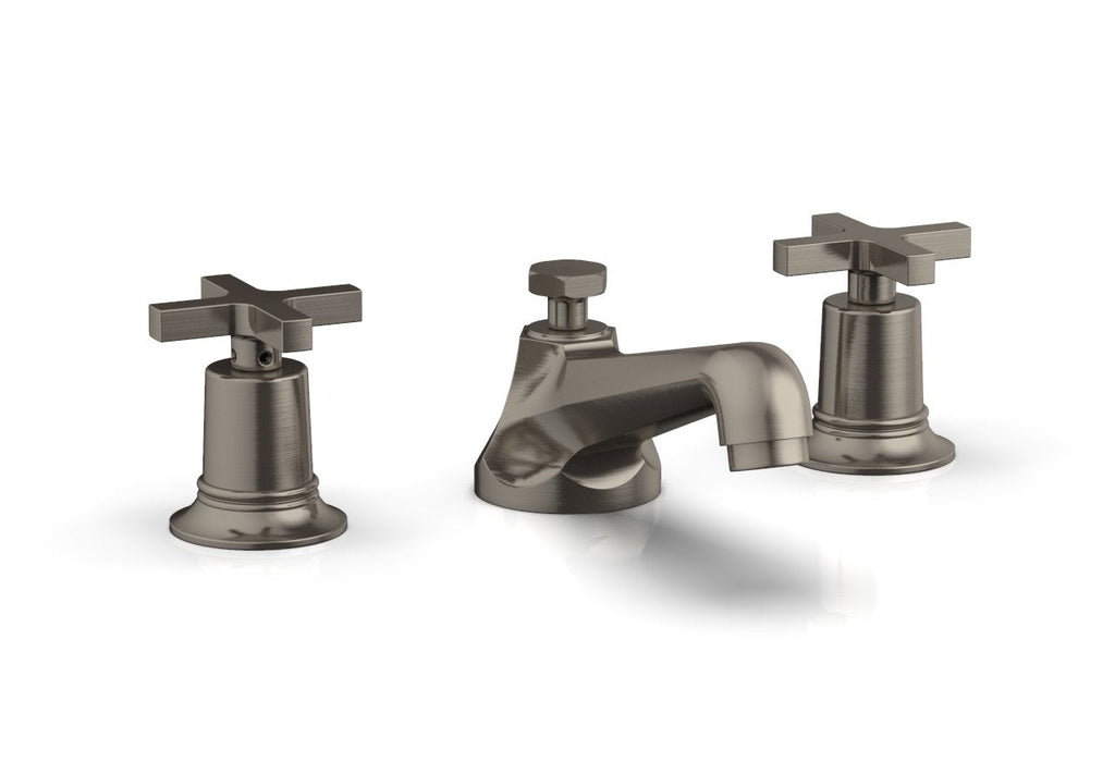 2-15/16" - Burnished Nickel - HEX MODERN Widespread Faucet Low Cross Handles 501-01 by Phylrich - New York Hardware