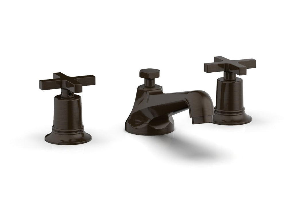 2-15/16" - Oil Rubbed Bronze - HEX MODERN Widespread Faucet Low Cross Handles 501-01 by Phylrich - New York Hardware