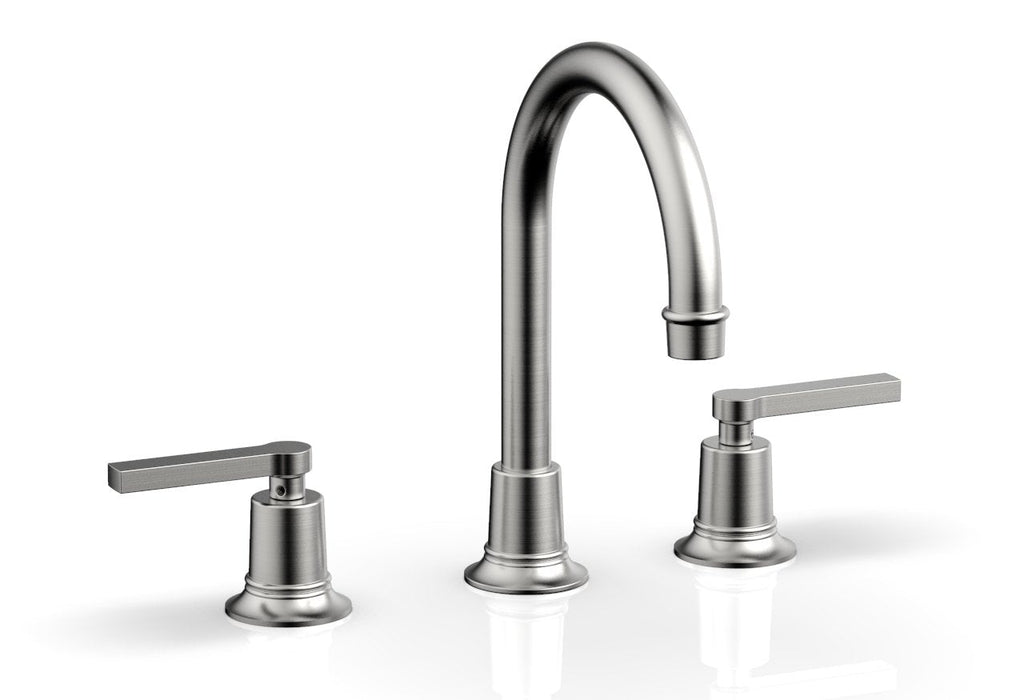 9-7/8" - Pewter - HEX MODERN Widespread Faucet - Lever Handles 501-04 by Phylrich - New York Hardware