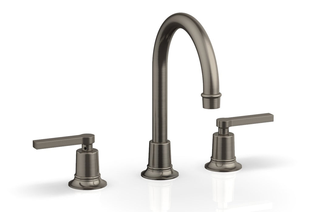 9-7/8" - Burnished Nickel - HEX MODERN Widespread Faucet - Lever Handles 501-04 by Phylrich - New York Hardware