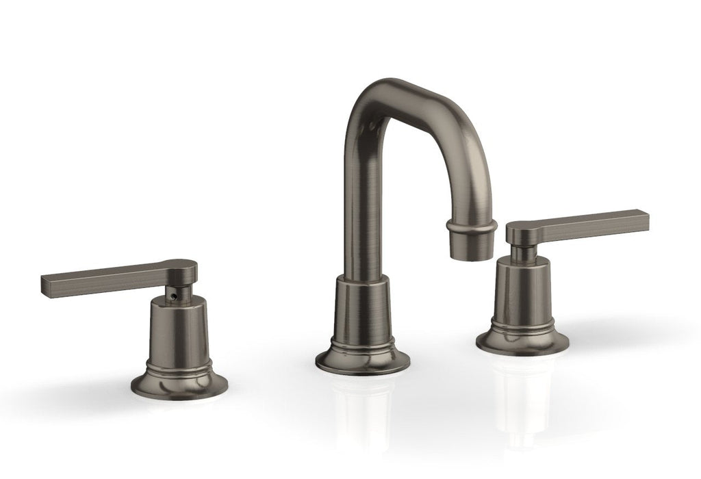 6-3/4" - Burnished Nickel - HEX MODERN Widespread Faucet with Lever Handles 501-06 by Phylrich - New York Hardware