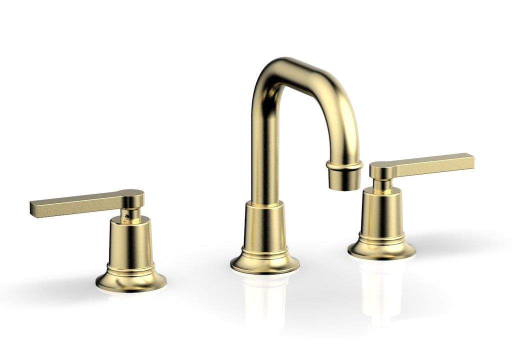 6-3/4" - Old English Brass - HEX MODERN Widespread Faucet with Lever Handles 501-06 by Phylrich - New York Hardware