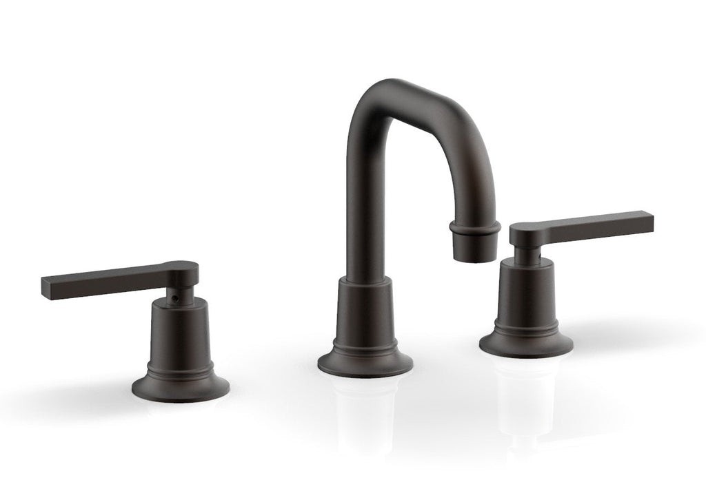 6-3/4" - Oil Rubbed Bronze - HEX MODERN Widespread Faucet with Lever Handles 501-06 by Phylrich - New York Hardware