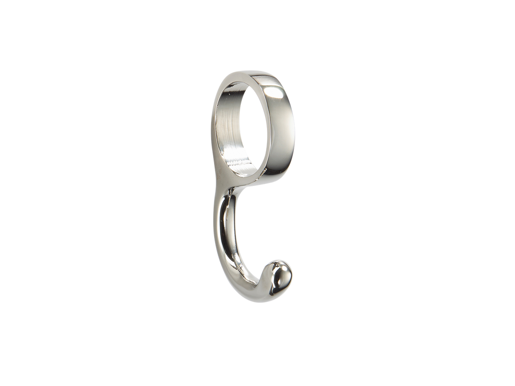 0789 Sliding Wardrobe Hook by Armac Martin - 25mm - Satin Nickel Plate