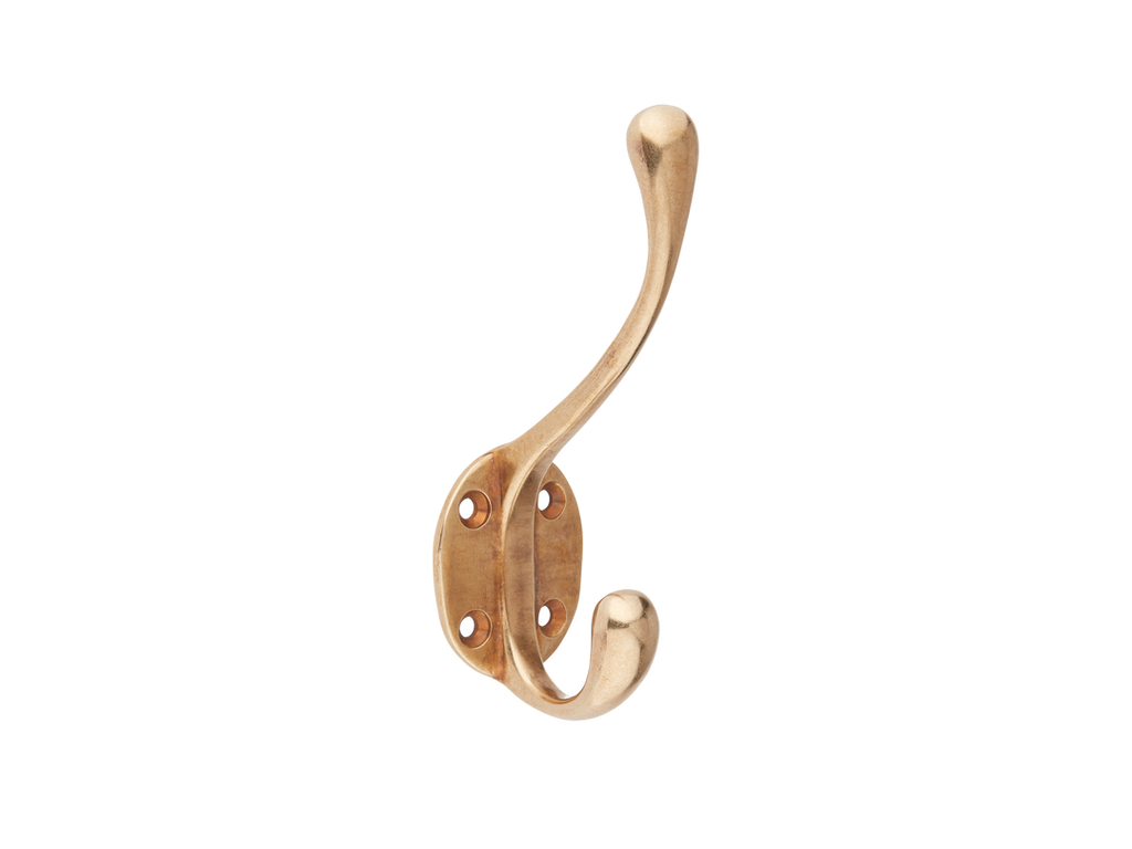 0810 Hat and Coat Hook by Armac Martin - 152mm - Satin Nickel Plate