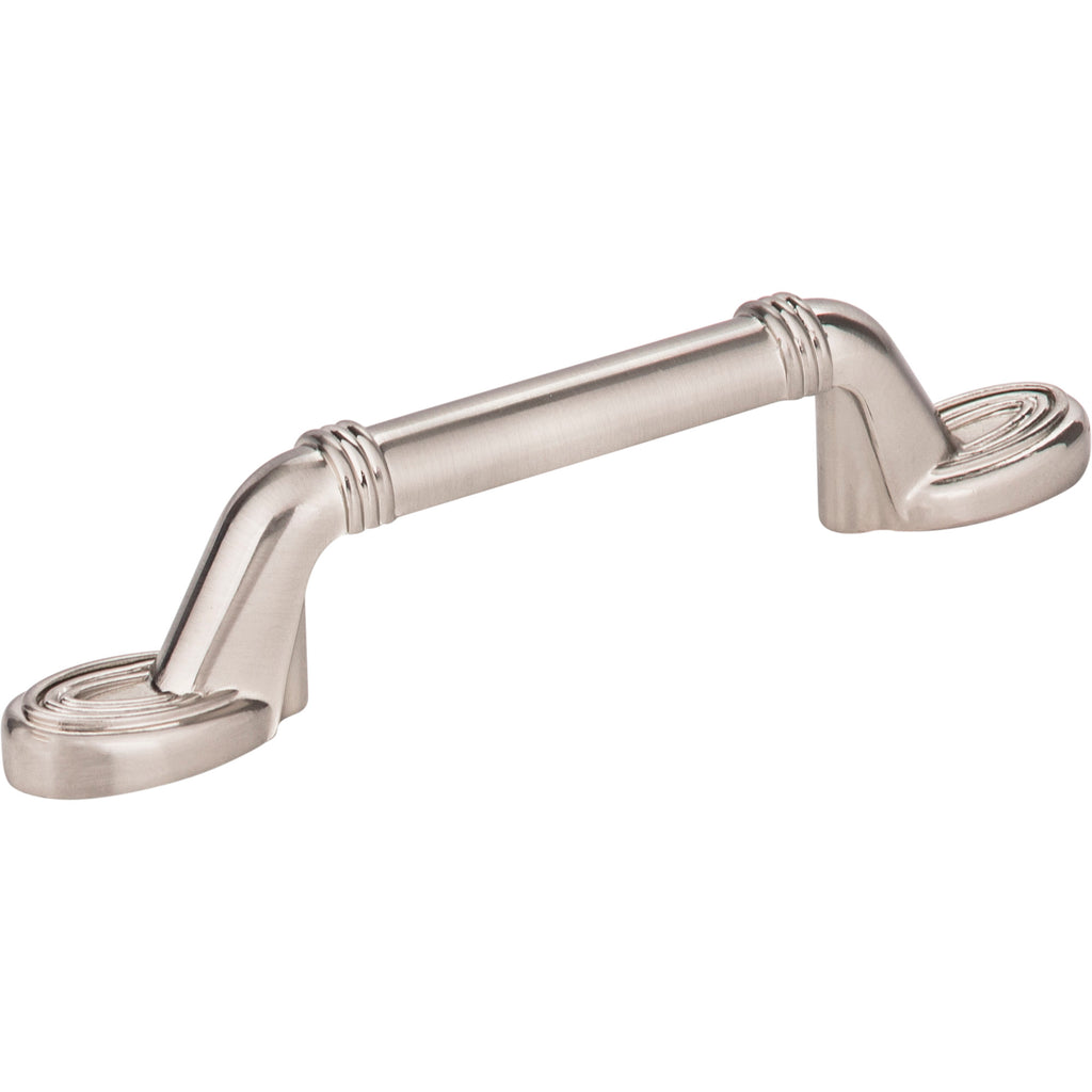 Ringed Detail Vienna Cabinet Pull by Elements - Satin Nickel