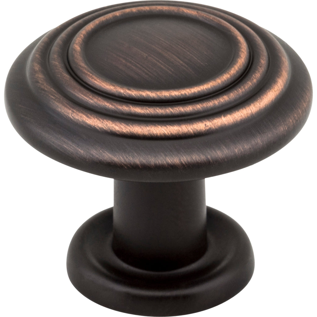 Stacked Ring Vienna Cabinet Mushroom Knob by Elements - Brushed Oil Rubbed Bronze