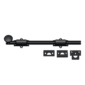 Bolts Surface HD Bolt by Deltana - 12"  - Paint Black - New York Hardware