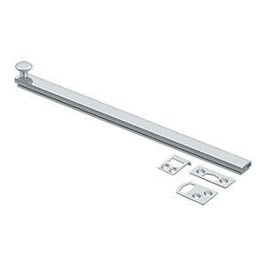 Concealed Screw Surface Bolts HD by Deltana - 12"  - Polished Chrome - New York Hardware