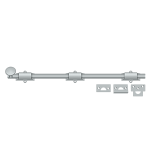 Bolts Surface HD Bolt by Deltana - 18" - Brushed Chrome - New York Hardware