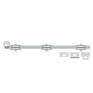 Bolts Surface HD Bolt by Deltana - 18" - Polished Chrome - New York Hardware