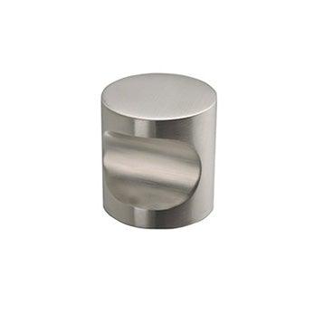 Rounded Thumbprint Knob - 25/32" (20mm) Satin Stainless Steel - New York Hardware Online