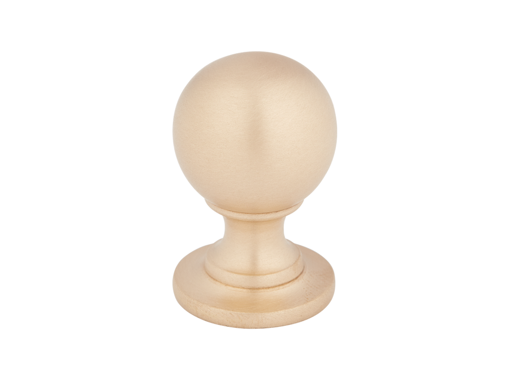 Cotswold Ball Cabinet Knob by Armac Martin - 19mm - Satin Brass Unlacquered
