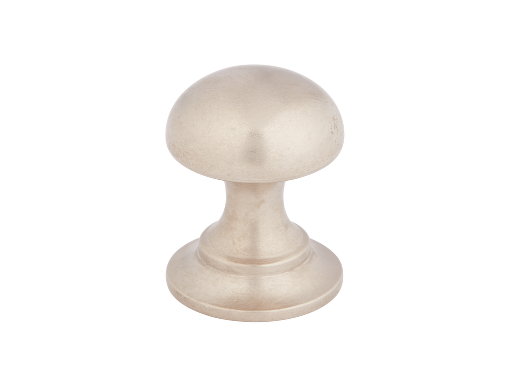 Cotswold Mushroom Cabinet Knob by Armac Martin - 19mm - Barrelled Nickel Plate