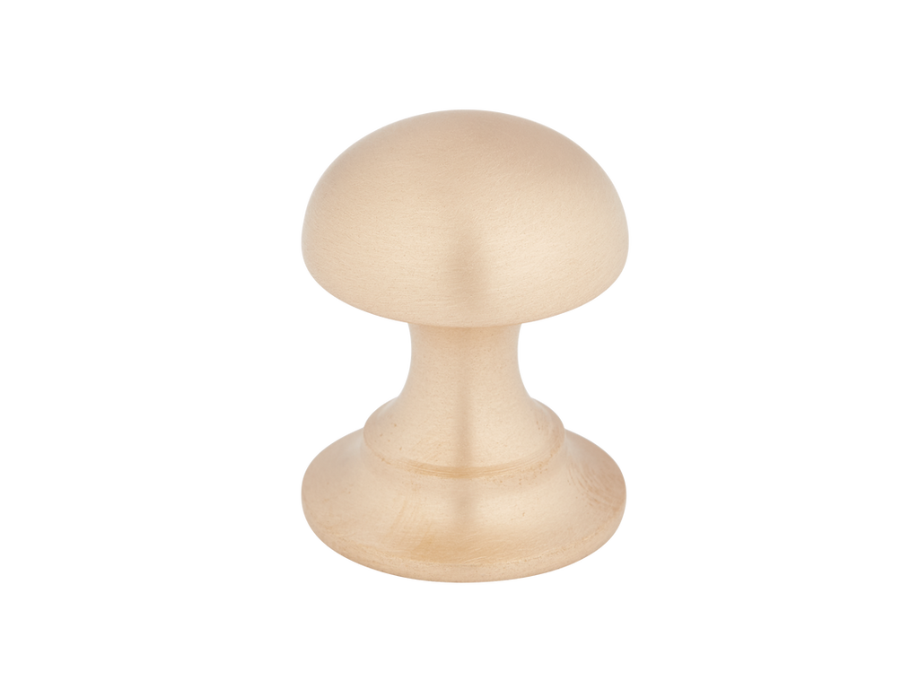 Cotswold Mushroom Cabinet Knob by Armac Martin - 19mm - Satin Brass Unlacquered