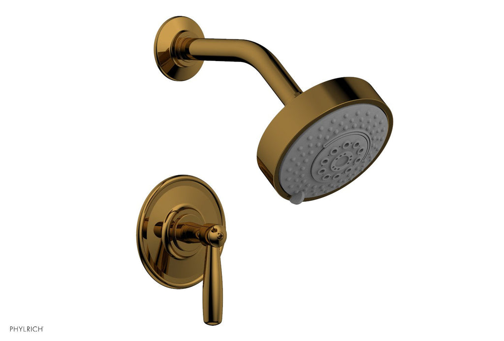 WORKS Pressure Balance Shower Set   Lever Handle by Phylrich - Polished Gold