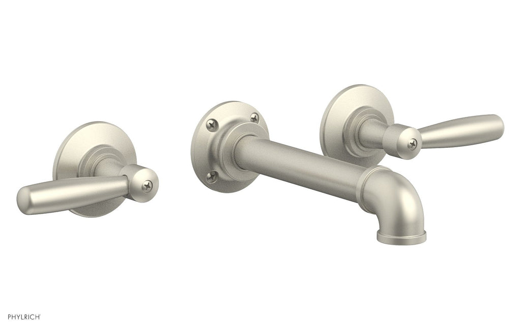WORKS 2 Wall Tub Set   Lever Handles by Phylrich - Polished Brass Uncoated