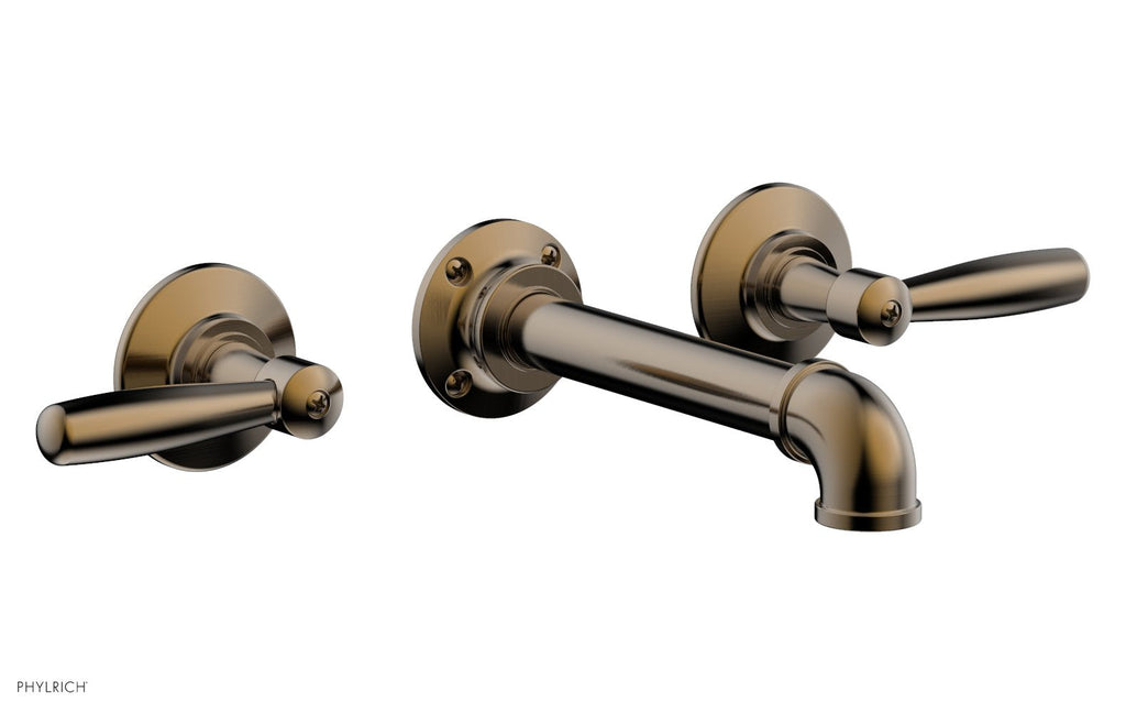 WORKS 2 Wall Tub Set   Lever Handles by Phylrich - Satin Brass