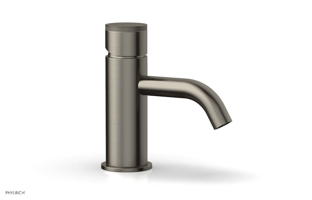 BASIC II Single Hole Lavatory Faucet, Knurled Handle by Phylrich - Pewter
