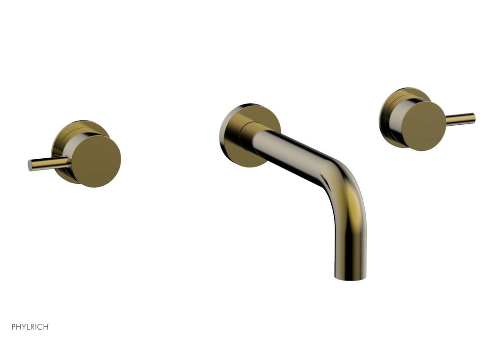 BASIC II Wall Tub Set Lever Handles by Phylrich - Antique Brass