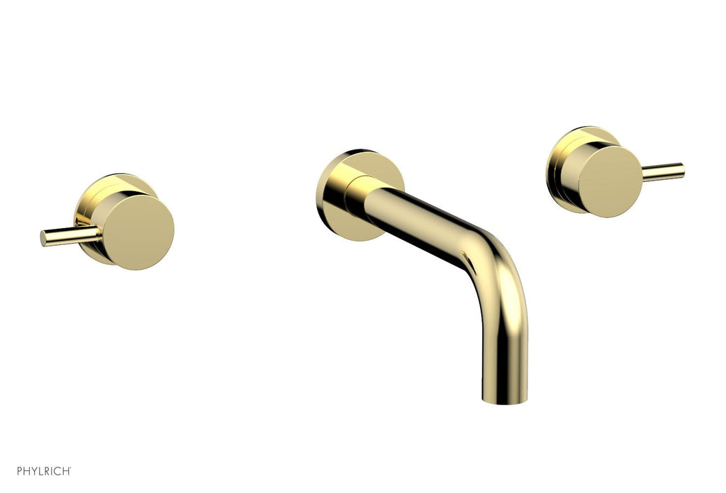 BASIC II Wall Tub Set Lever Handles by Phylrich - Polished Brass