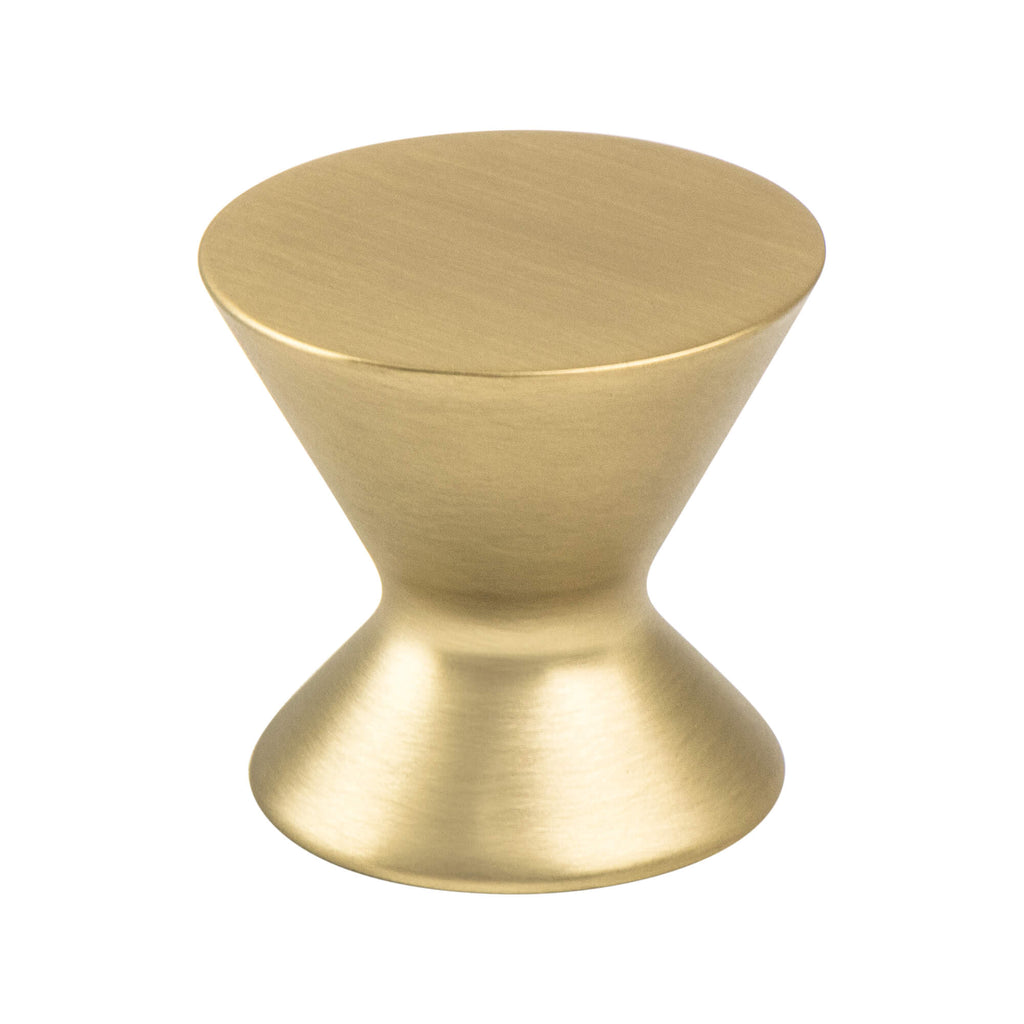 Modern Brushed Gold - 1-3/16" - Domestic Bliss Knob by Berenson - New York Hardware