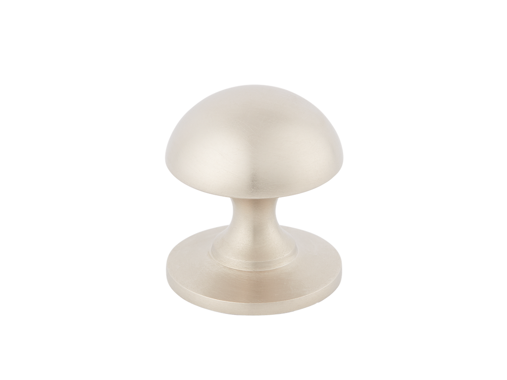 Cotswold Mushroom Cabinet Knob by Armac Martin - 25mm - Satin Nickel Plate