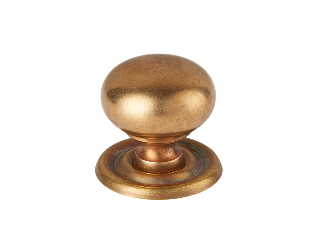 Cotswold Bun Cabinet Knob by Armac Martin - 25mm - Burnished Brass