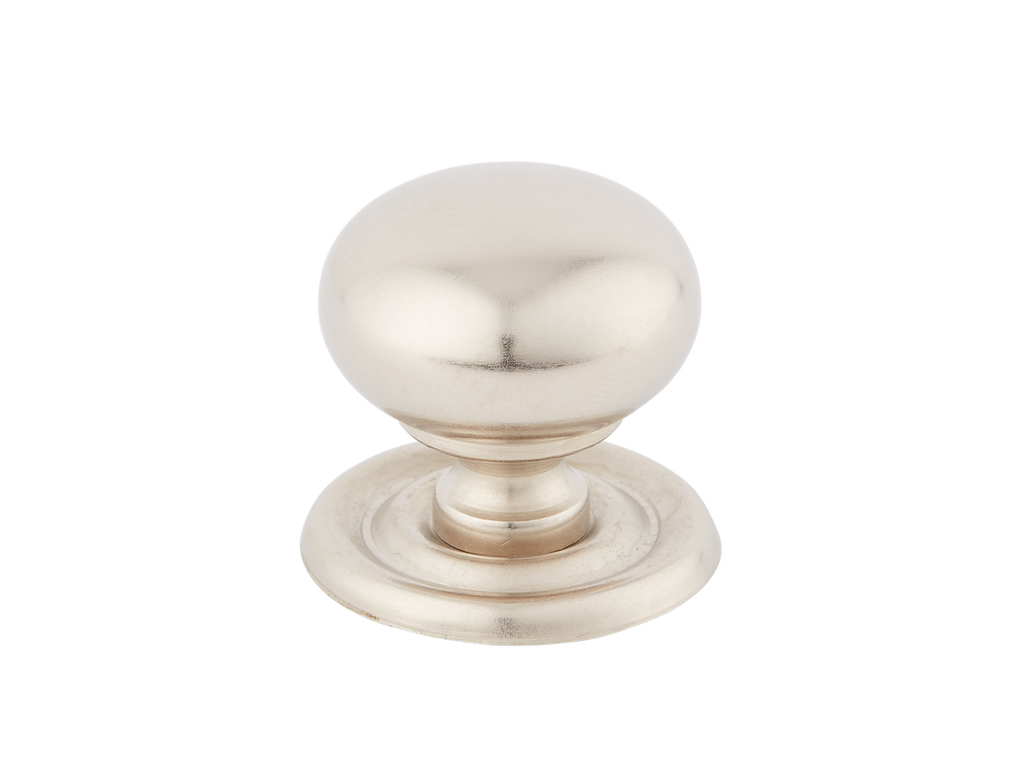 Cotswold Bun Cabinet Knob by Armac Martin - 25mm - Barrelled Nickel Plate