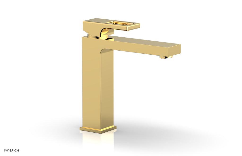 MIX Single Hole Lavatory Faucet, Ring Handle by Phylrich - Polished Gold