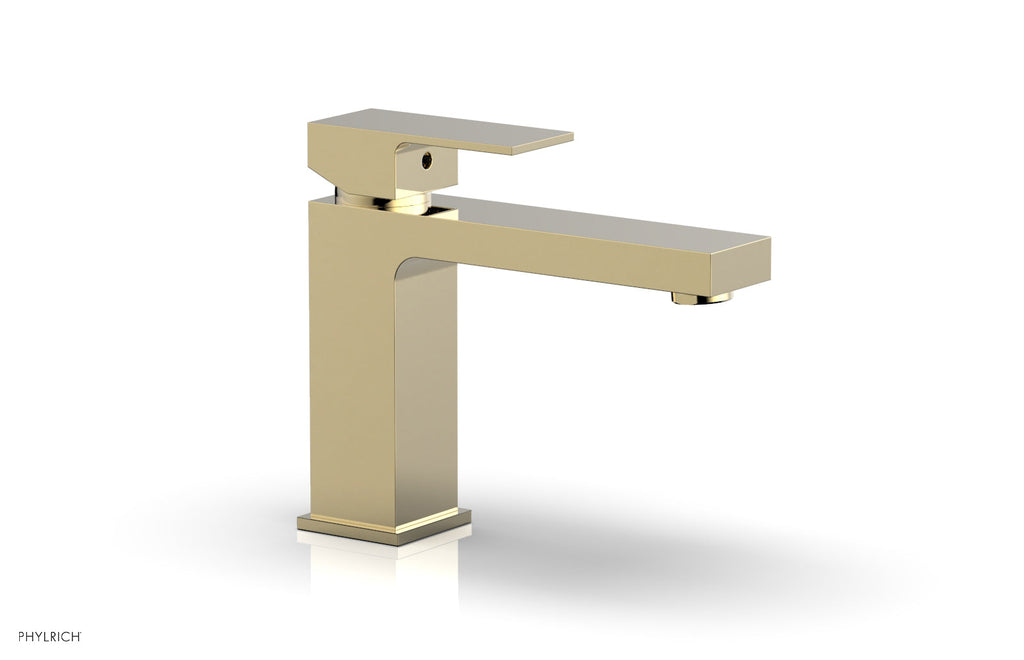 MIX Single Hole Lavatory Faucet, Low   Blade Handle by Phylrich - Polished Brass Uncoated