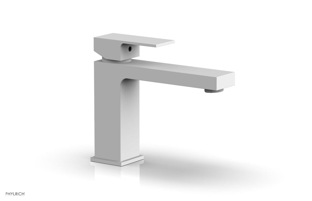MIX Single Hole Lavatory Faucet, Low   Blade Handle by Phylrich - Satin White