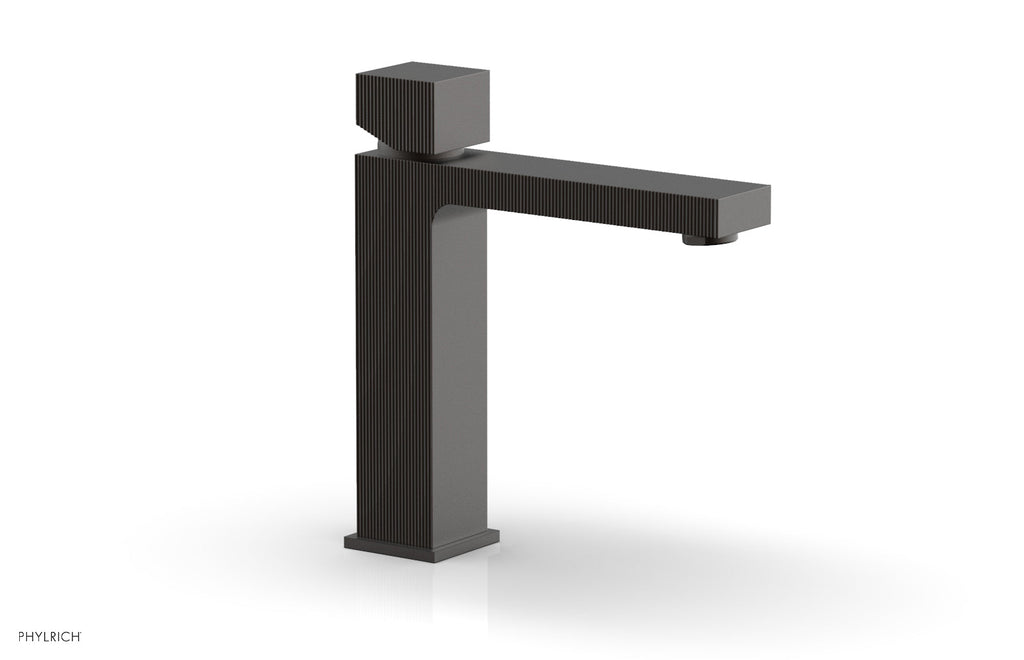 STRIA Single Hole Lavatory Faucet, Cube Handle by Phylrich - Oil Rubbed Bronze