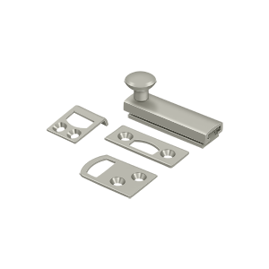 Concealed Screw Surface Bolts HD by Deltana - 2"  - Brushed Nickel - New York Hardware