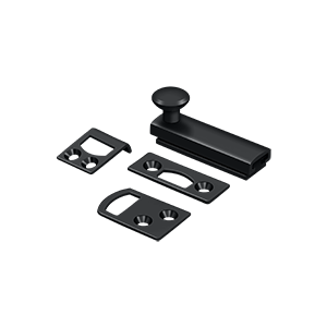 Concealed Screw Surface Bolts HD by Deltana - 2"  - Paint Black - New York Hardware