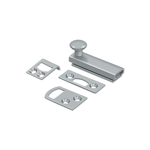 Concealed Screw Surface Bolts HD by Deltana - 2"  - Brushed Chrome - New York Hardware