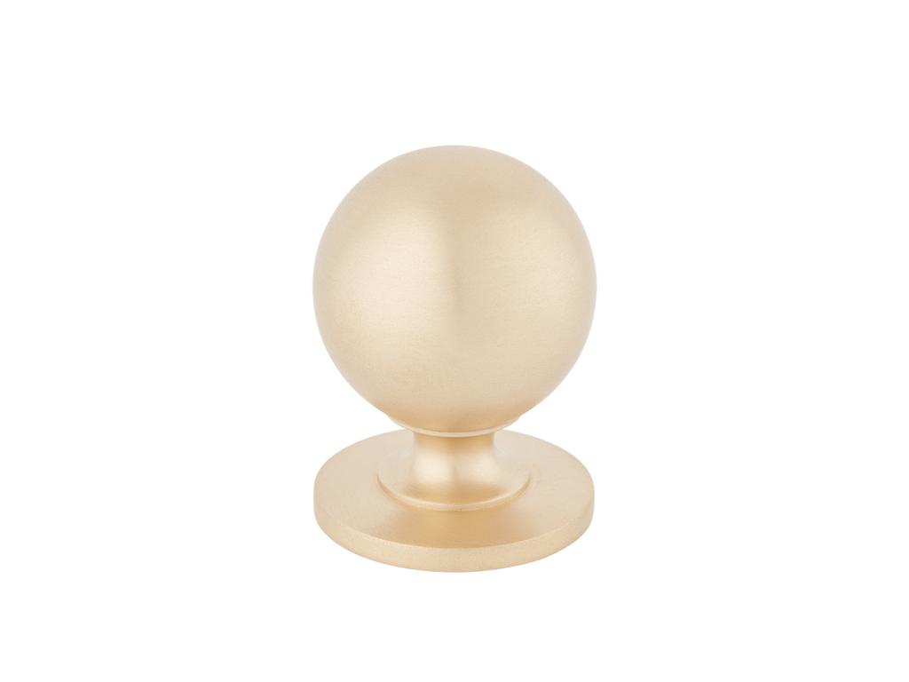 Cotswold Ball Cabinet Knob by Armac Martin - 32mm - Satin Brass Unlacquered
