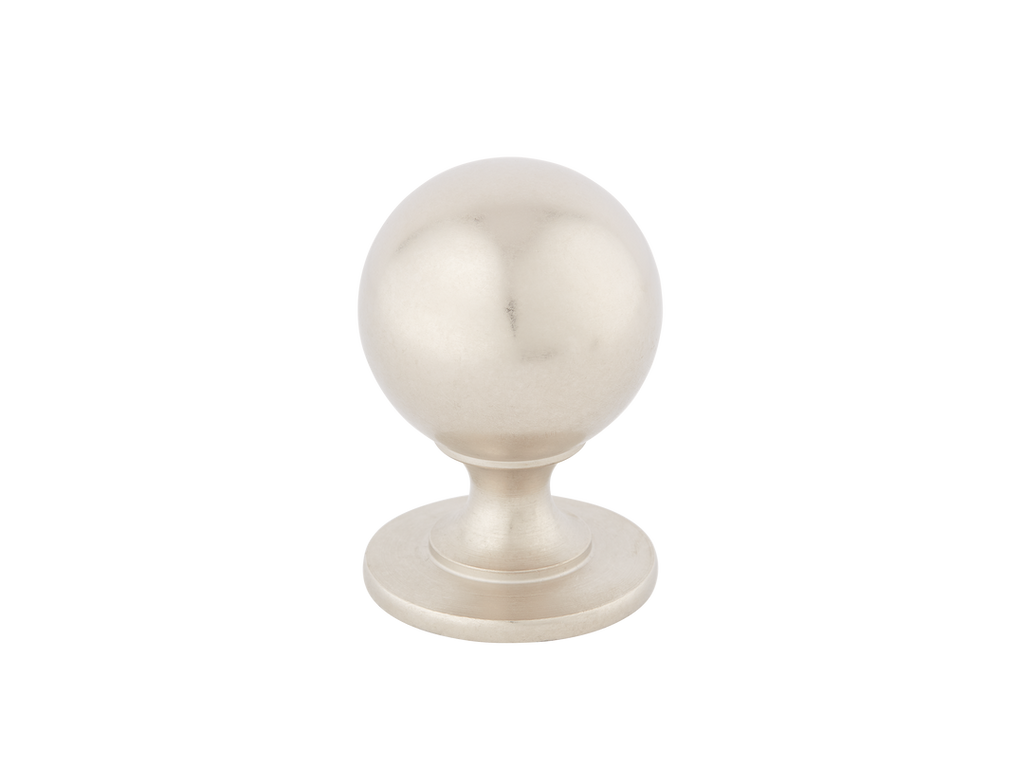 Cotswold Ball Cabinet Knob by Armac Martin - 38mm - Barrelled Nickel Plate
