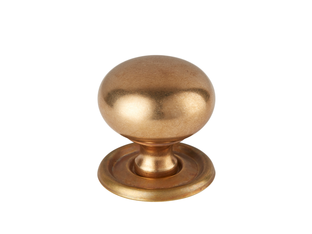 Cotswold Bun Cabinet Knob by Armac Martin - 38mm - Burnished Brass