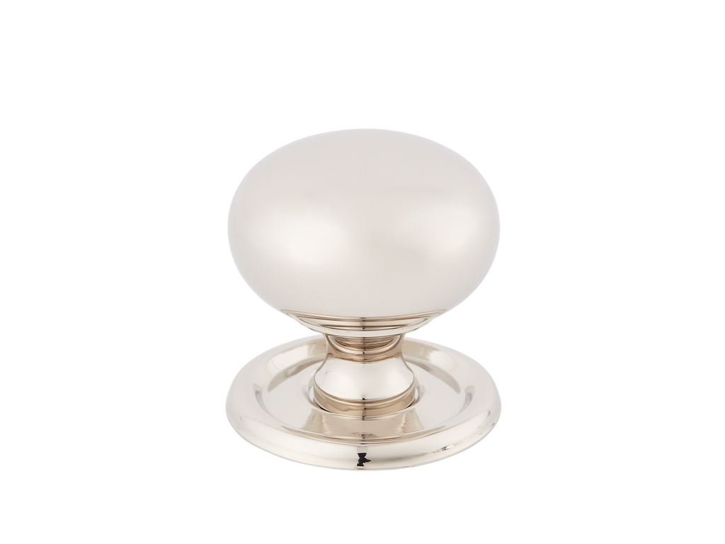 Cotswold Bun Cabinet Knob by Armac Martin - 38mm - Polished Nickel Plate