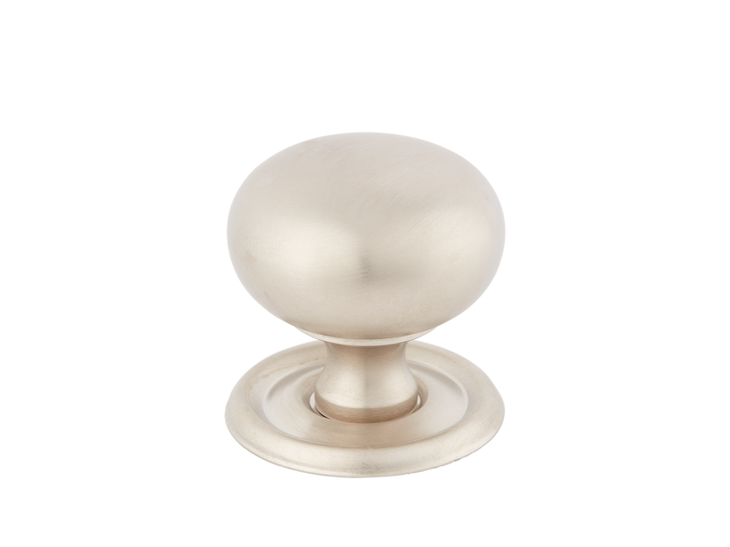 Cotswold Bun Cabinet Knob by Armac Martin - 38mm - Satin Nickel Plate