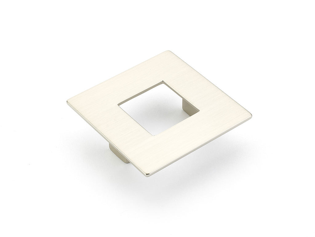 Finestrino Flat Square Pull by Schaub - Satin Nickel - New York Hardware