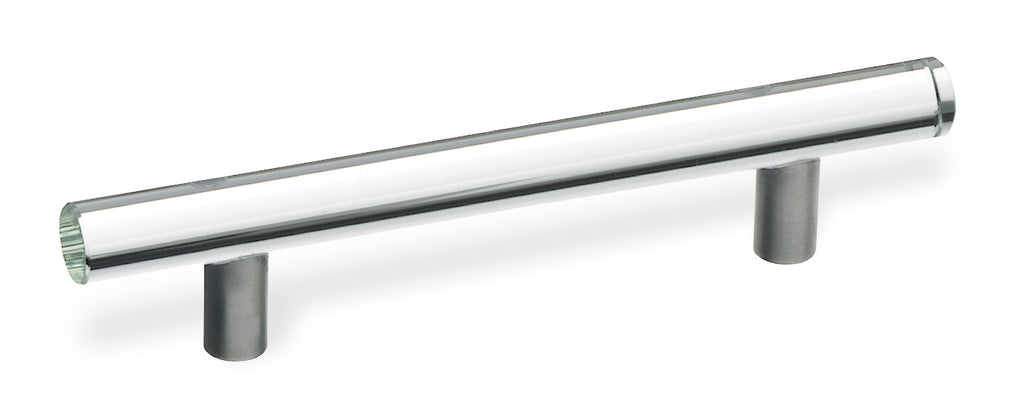 Clear Glass Bar Pull by Schwinn - 128mm - New York Hardware