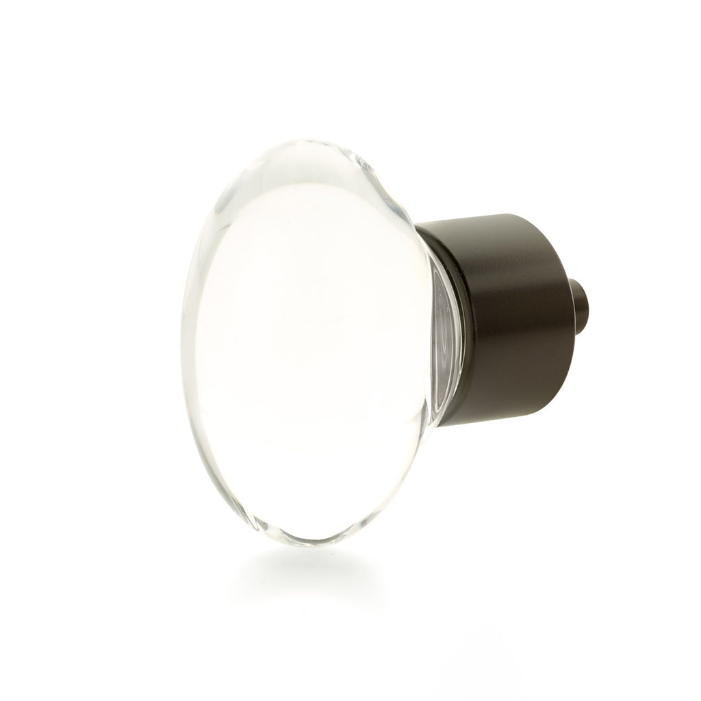 City Lights Oval Glass Knob by Schaub - Oil Rubbed Bronze - New York Hardware